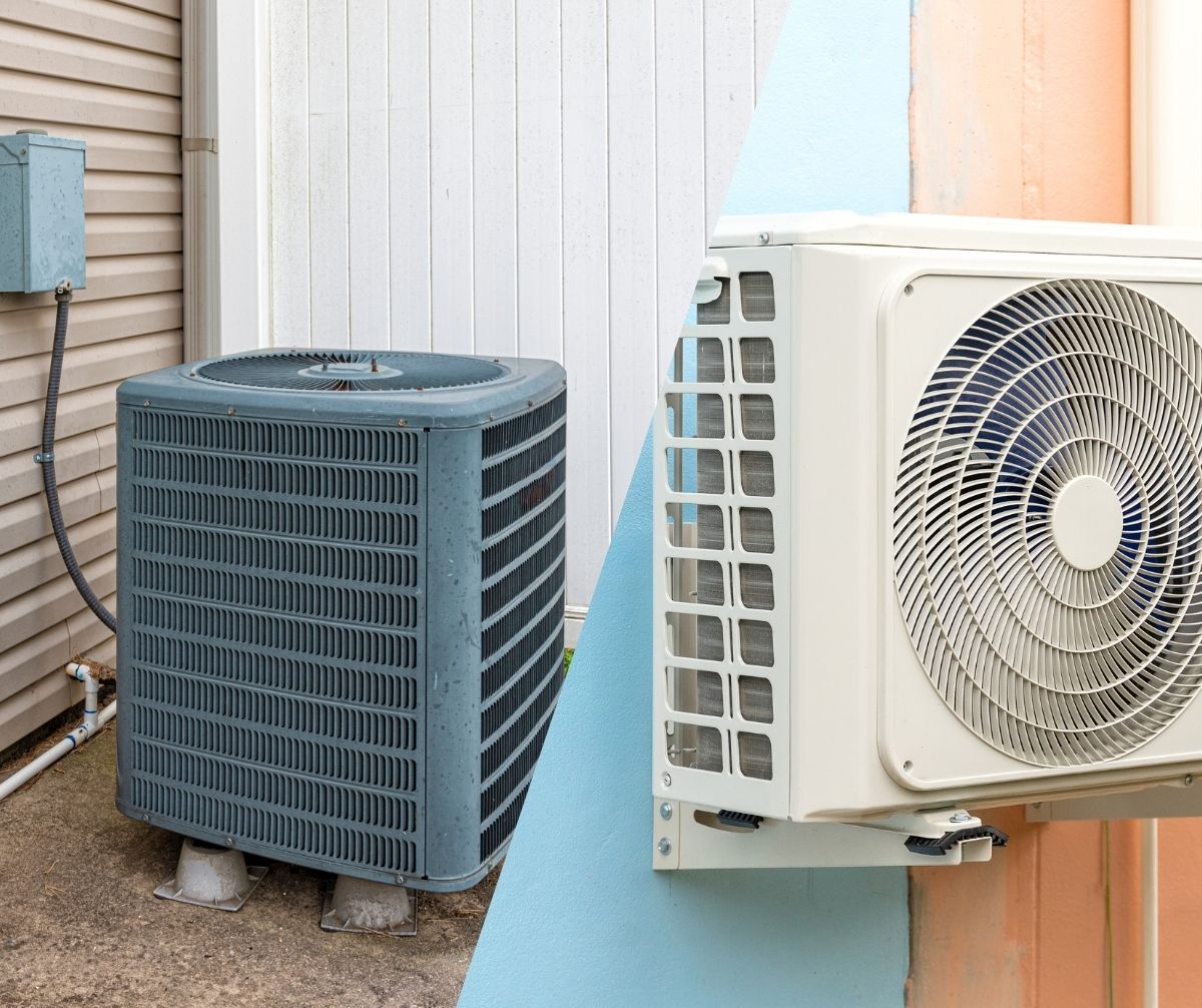 Mini Split outdoor unit vs Central Air outdoor unit